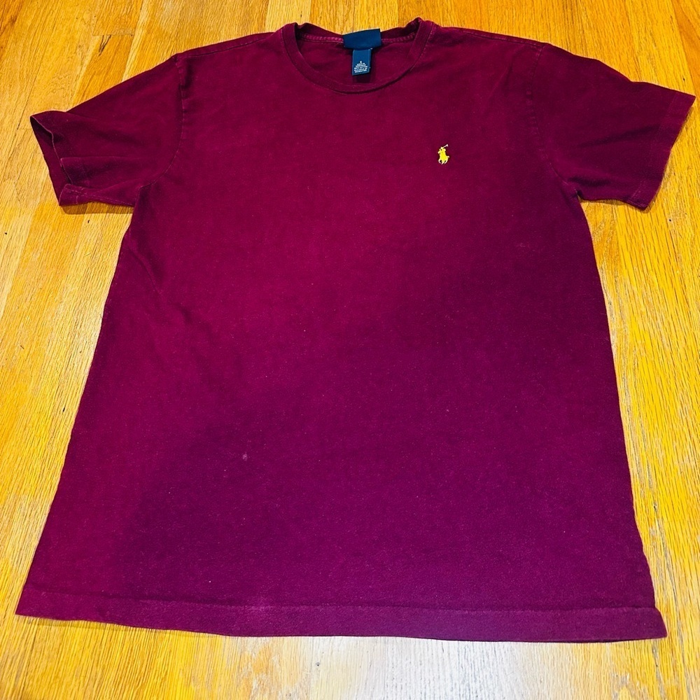 Polo Ralph Lauren Classic Crewneck Tee – Men’s Small (Burgundy/Wine)